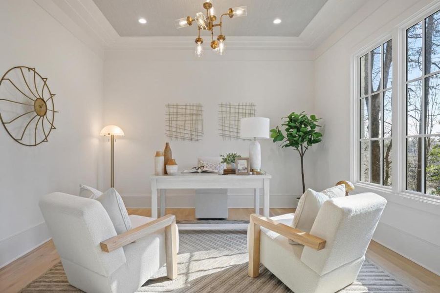 Furnished interior view inside a new home in , Atlanta (Image 15). Furnished interior view inside a new home in , Atlanta (Image 15).