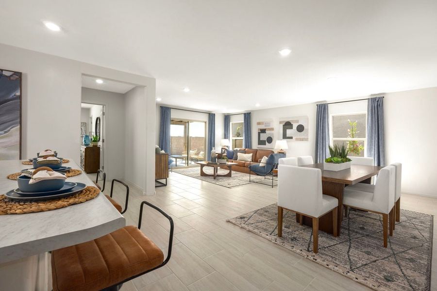 Representative furnished interior of a home built from the Plan 1465 Modeled by KB Home in Bella Tierra, Tucson (Image 8).