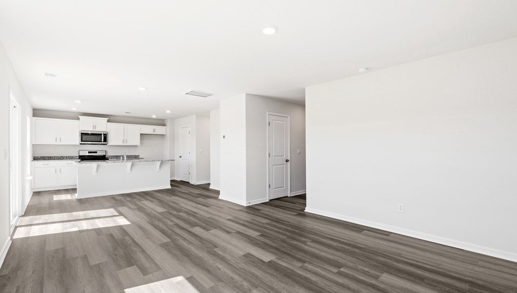 Spacious, unfurnished interior of a new home in Wildbrook Village, Waynesville (Image 16). Spacious, unfurnished interior of a new home in Wildbrook Village, Waynesville (Image 16).