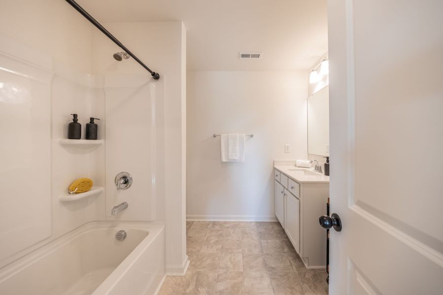 Representative furnished interior of a home built from the Abigale by True Homes in Autumn Ridge, High Shoals (Image 26).