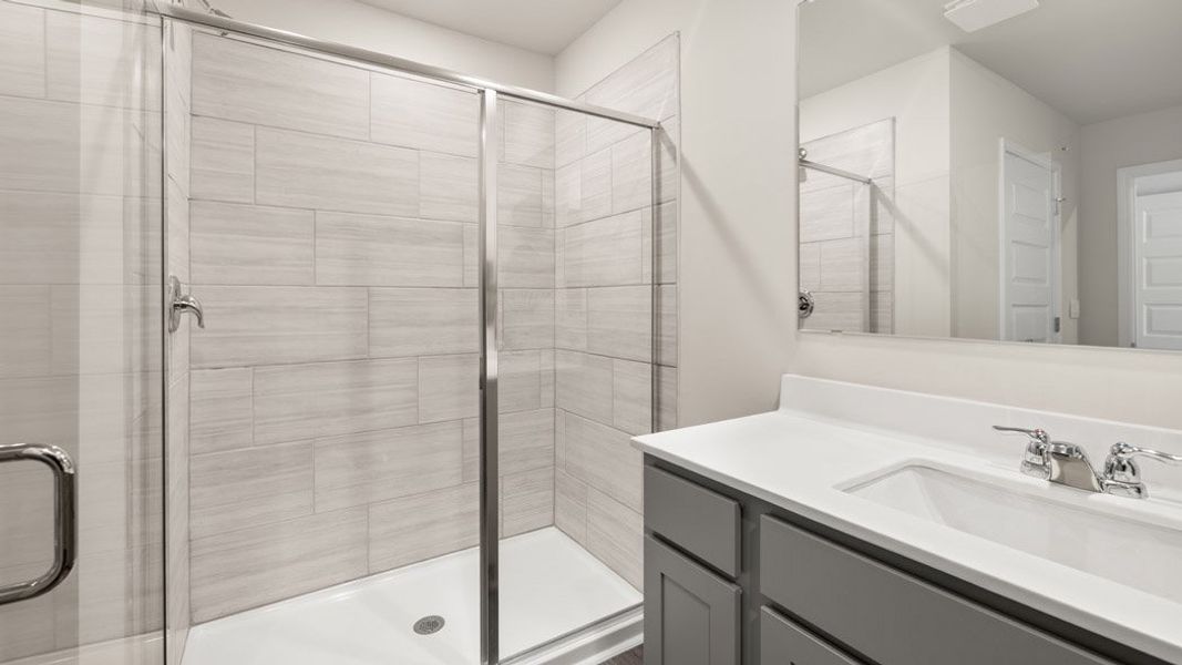 Furnished interior view inside a new home in Echo Glen, Stockbridge (Image 34).