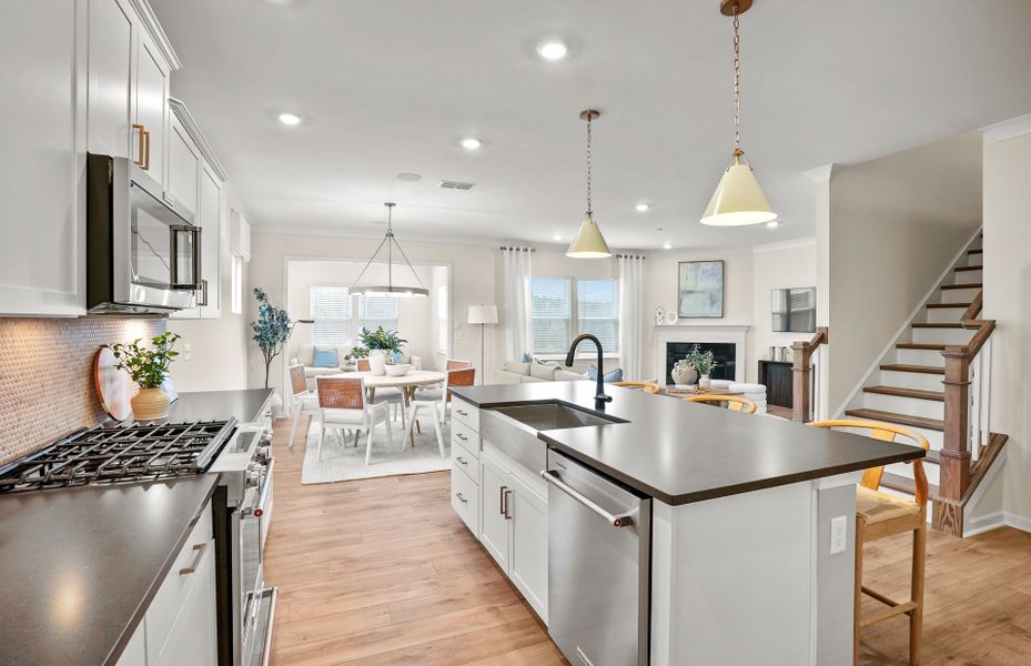 Large Kitchen with an Island