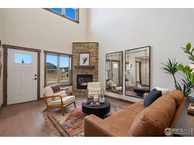 Furnished interior view inside a new home in , Estes Park (Image 14).