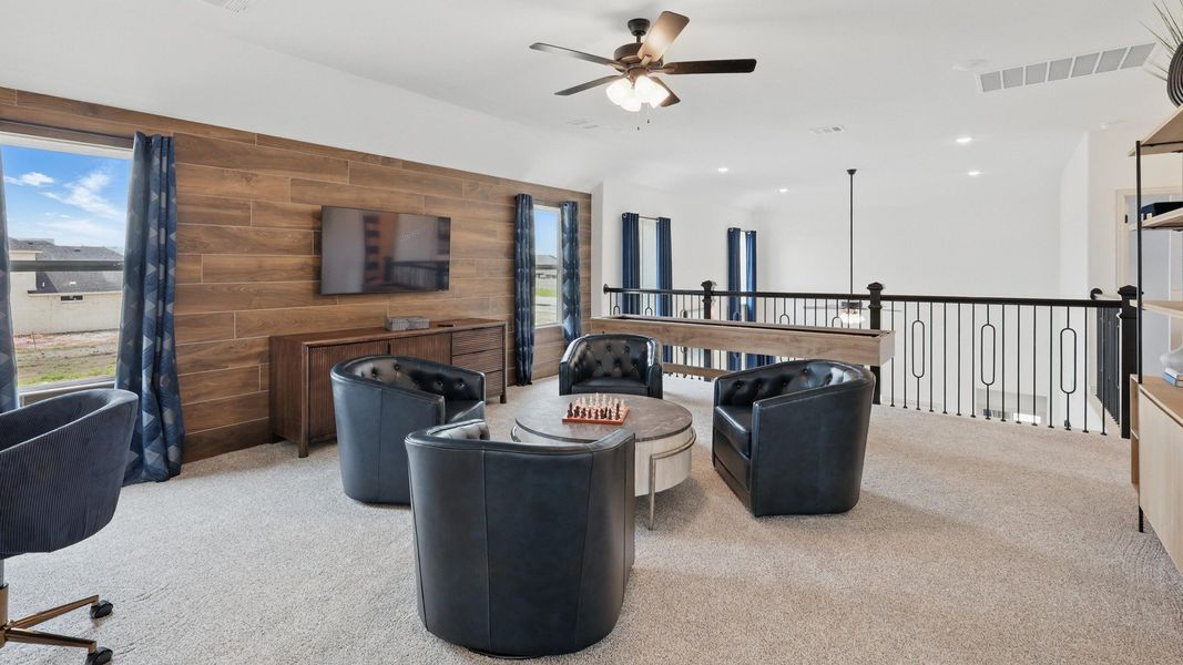 Representative furnished interior of a home built from the Wayfinder by DRB Homes in Westridge Journey, McKinney (Image 17).