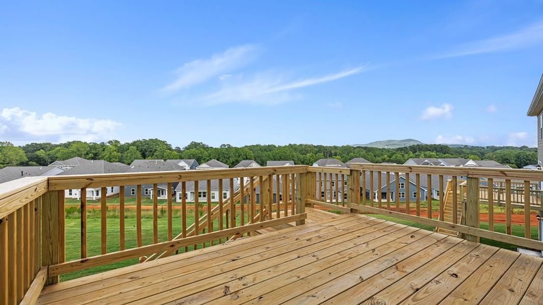 Exterior details and patio area of a home in Whitehawk Meadows, Travelers Rest (Image 22).