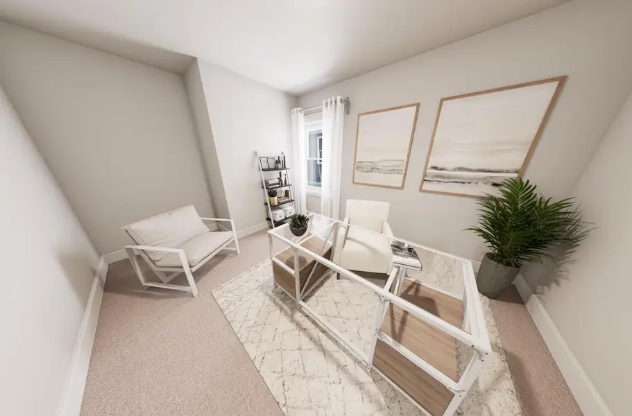 Representative furnished interior of a home built from the Unexpected Compliment by Garman Homes in McConnell Ridge, McLeansville (Image 6).
