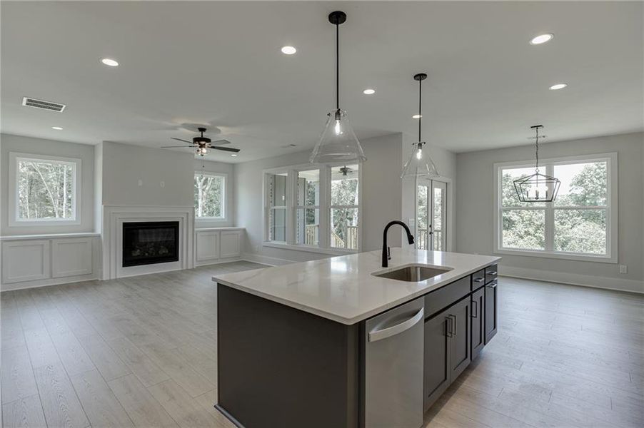 Furnished interior view inside a new home in , Buford (Image 8).