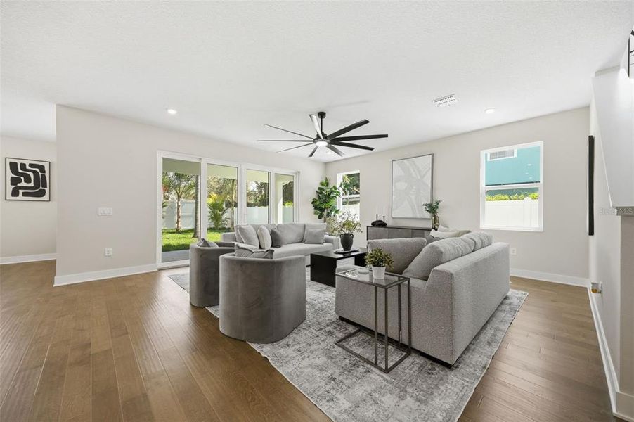 Furnished interior view inside a new home in , Tampa (Image 17).