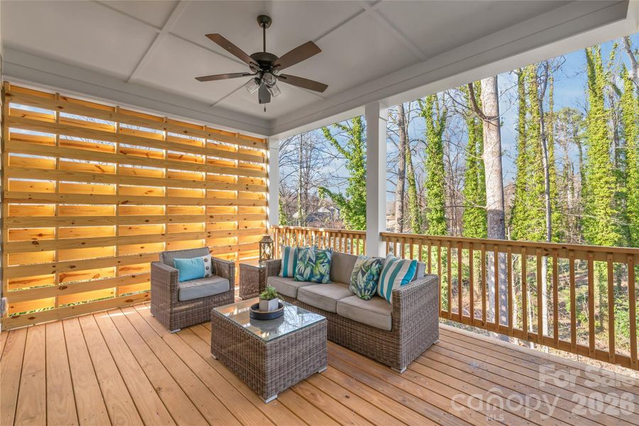 Exterior details and patio area of a home in , Mooresville (Image 27).