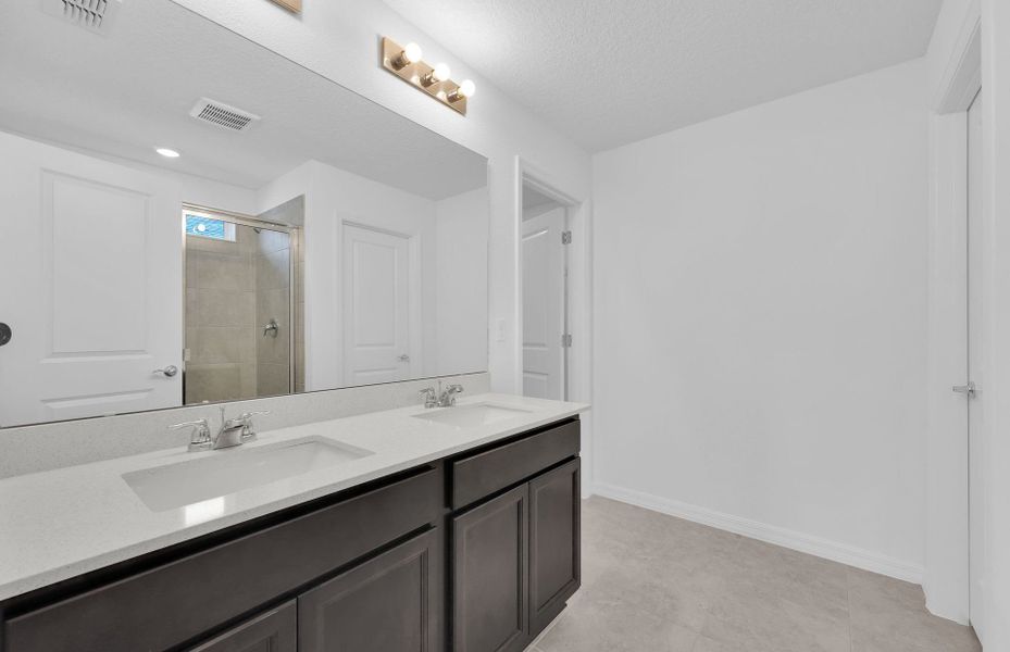 Furnished interior view inside a new home in Wells Landing, Jacksonville (Image 10).