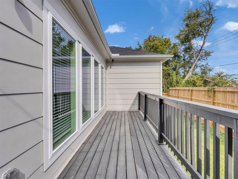Exterior details and patio area of a home in , Houston (Image 23). Exterior details and patio area of a home in , Houston (Image 23).