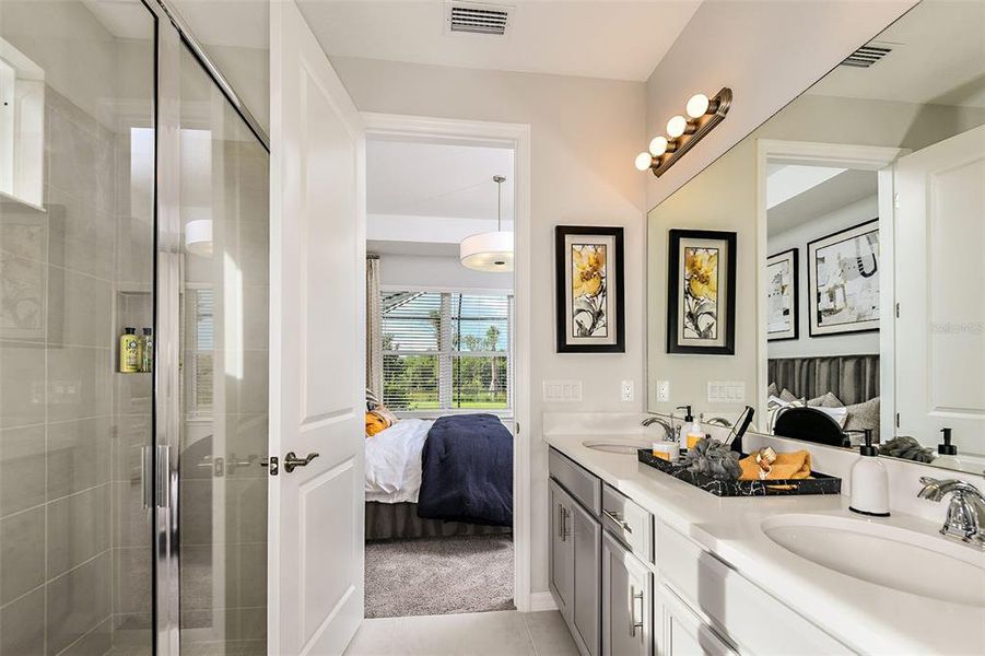 Furnished interior view inside a new home in Indigo Creek, Apollo Beach (Image 22).