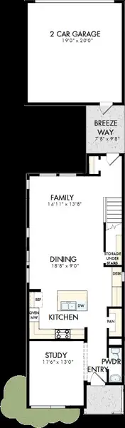 2D floor plan layout of this home in NoVi Chatham Park - The Mews Collection, Pittsboro, NC (Image 2). 2D floor plan layout of this home in NoVi Chatham Park - The Mews Collection, Pittsboro, NC (Image 2).