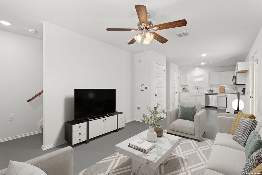 Furnished interior view inside a new home in , San Antonio (Image 8).