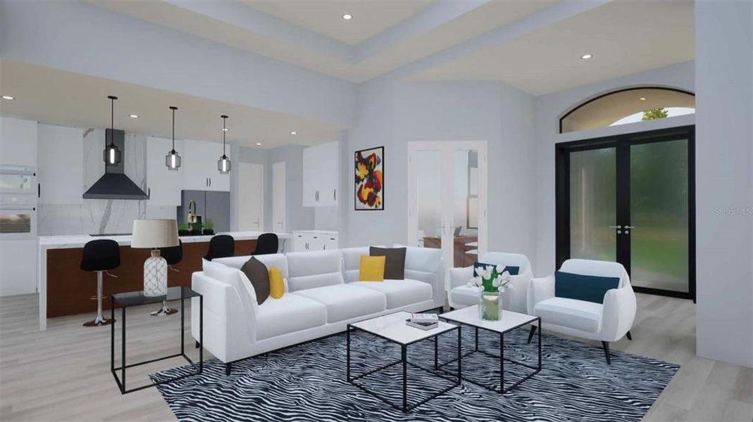 Furnished interior view inside a new home in , North Port (Image 7).