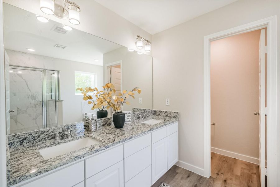 Furnished interior view inside a new home in , Houston (Image 17).