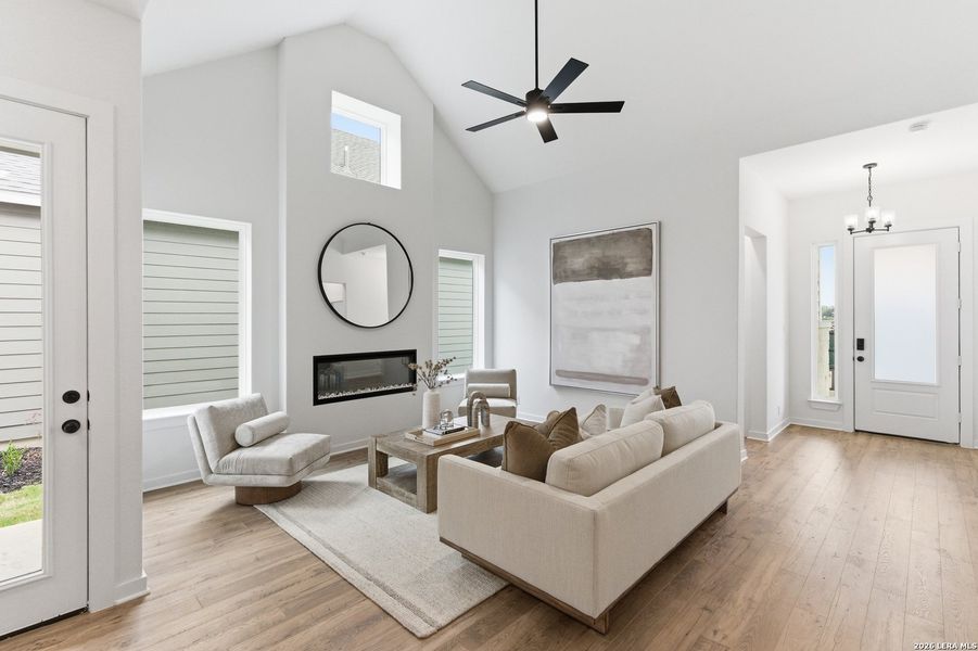 Furnished interior view inside a new home in The Crossvine, Schertz (Image 7).
