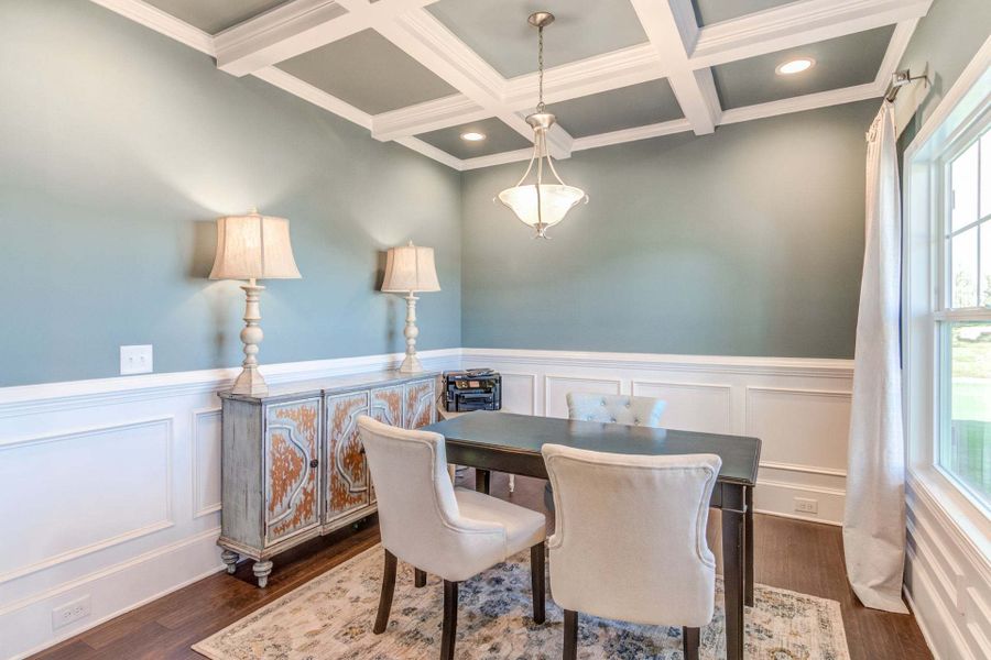 Representative furnished interior of a home built from the Drayton by Caviness & Cates Communities in Bartlett Manor, Youngsville (Image 143).