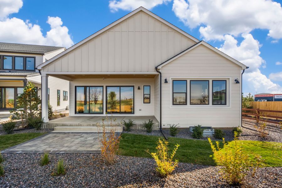 Representative exterior photo of a completed home built from the 1 by Trumark Homes in RainDance, Windsor, CO (Image 24).