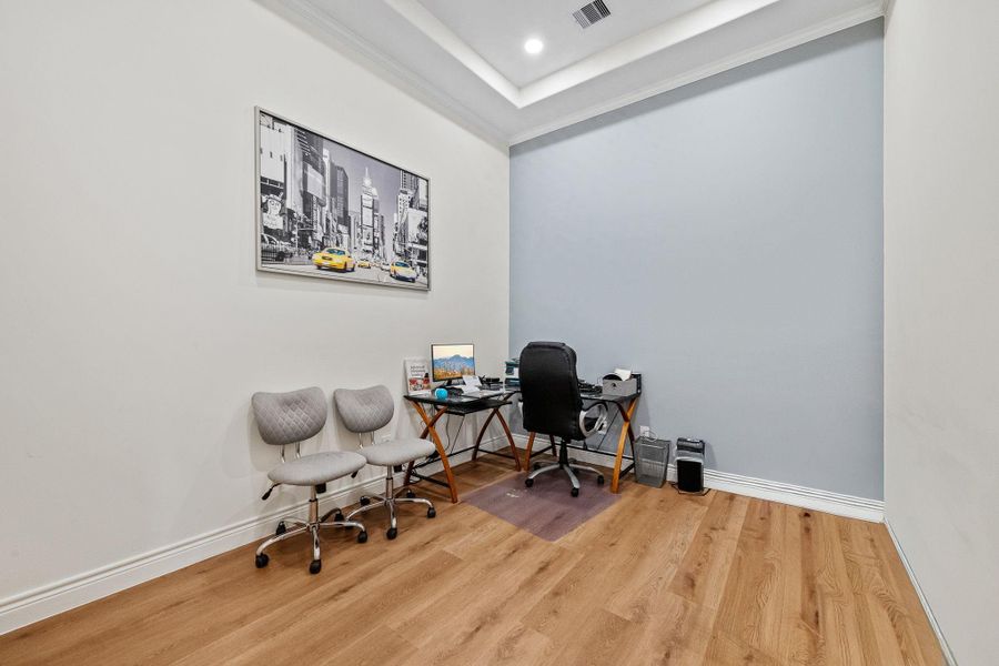 Remote work sanctuary, command center, study....possibilites are endless.
