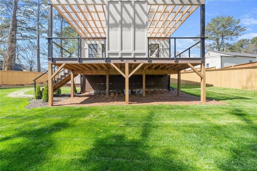 Exterior details and patio area of a home in , Atlanta (Image 28).
