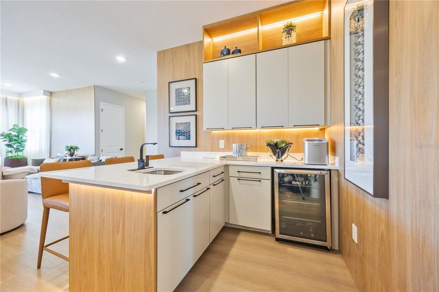 Furnished interior view inside a new home in Avalon Ridge, Winter Garden (Image 37).
