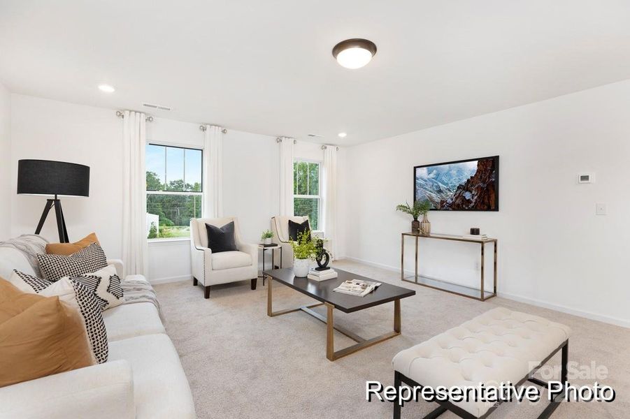 Furnished interior view inside a new home in Mooreland Oaks, Mount Holly (Image 15).