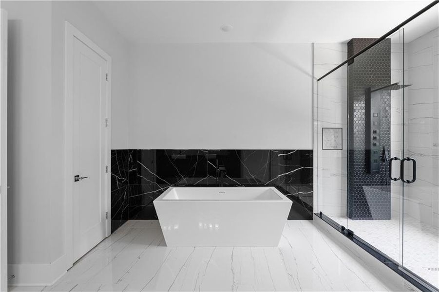 Furnished interior view inside a new home in , Atlanta (Image 42).