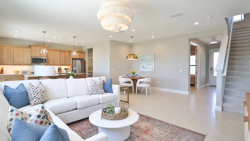 Furnished interior view inside a new home in Palm Grove, Lakewood Ranch (Image 6). Furnished interior view inside a new home in Palm Grove, Lakewood Ranch (Image 6).