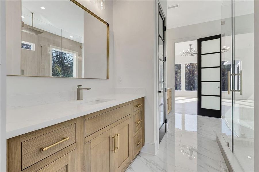 Furnished interior view inside a new home in , Brooks (Image 7).