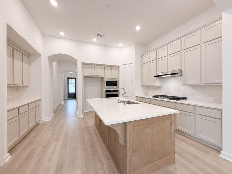 Kitchen with side hutch