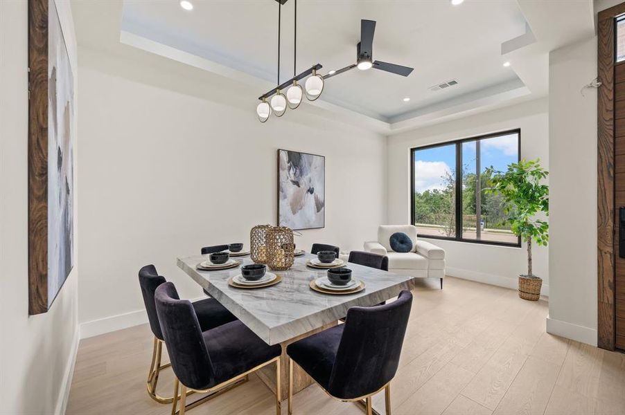 Furnished interior view inside a new home in , Irving (Image 9). Furnished interior view inside a new home in , Irving (Image 9).