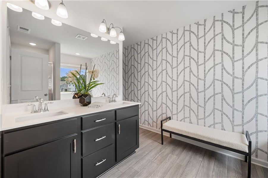 Furnished interior view inside a new home in Walden Park – The Collection, Jonesboro (Image 29).