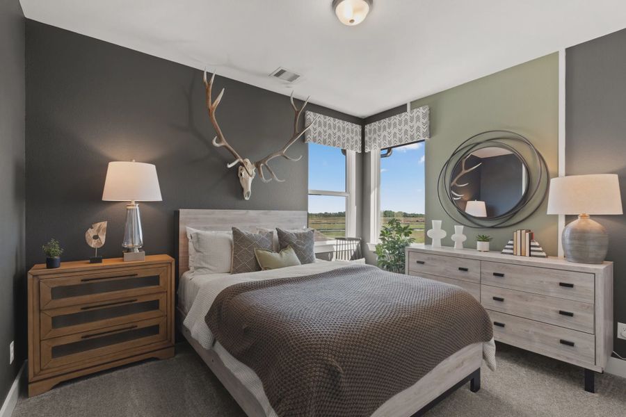 Representative furnished interior of a home built from the Pebble Beach by Chesmar Homes in Riceland Alley Loads, Mont Belvieu (Image 10).