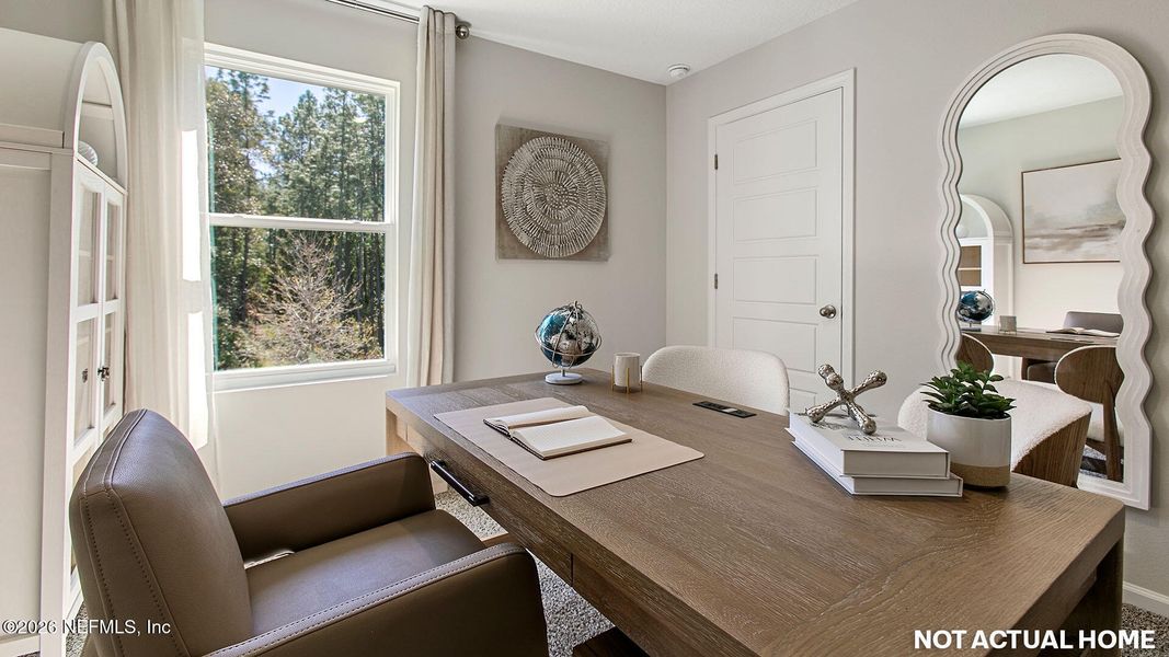 Furnished interior view inside a new home in Copes Landing, Jacksonville (Image 30).