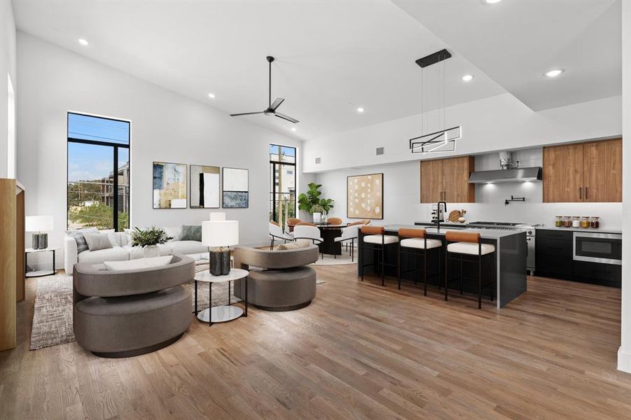 Furnished interior view inside a new home in , Dallas (Image 14). Furnished interior view inside a new home in , Dallas (Image 14).