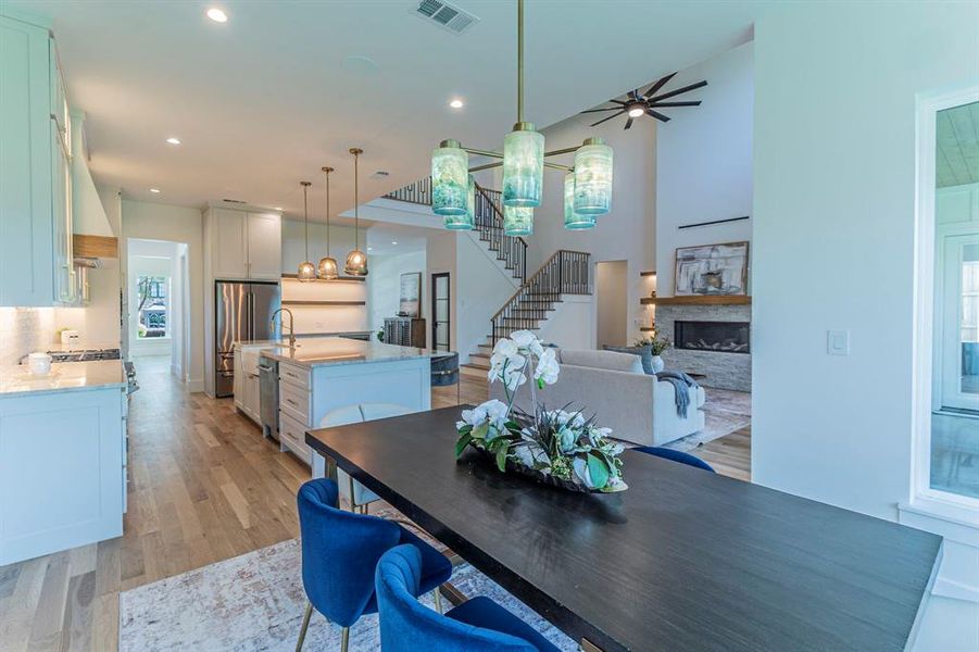 Furnished interior view inside a new home in , Dallas (Image 13).