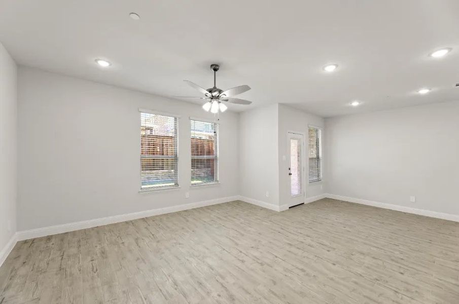 Front exterior of a new home in Sereno Oaks at Buckner Terrace, Dallas, TX, highlighting curb appeal (Image 9).