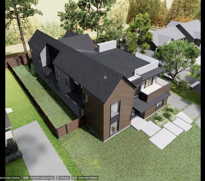 Exterior rendering of this home design in , Houston, TX (Image 4).