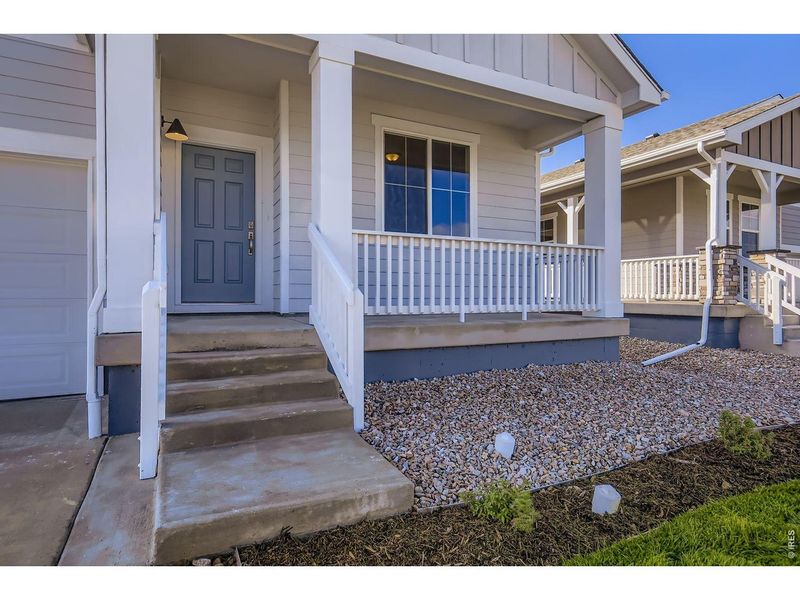 Exterior details and patio area of a home in Country Club Reserve, Fort Collins (Image 22).