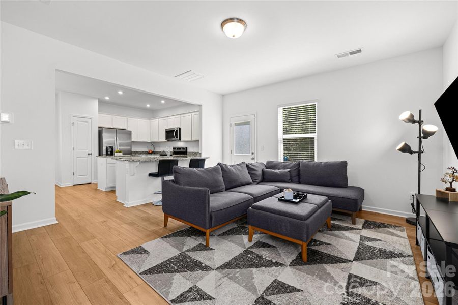 Furnished interior view inside a new home in , Charlotte (Image 4).