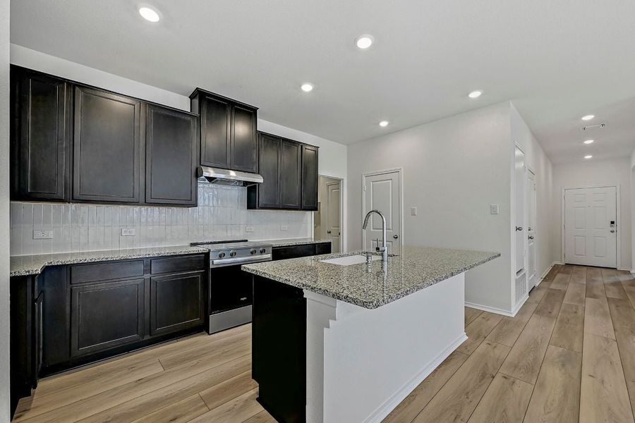 Furnished interior view inside a new home in Hidden Trails, Belton (Image 4).