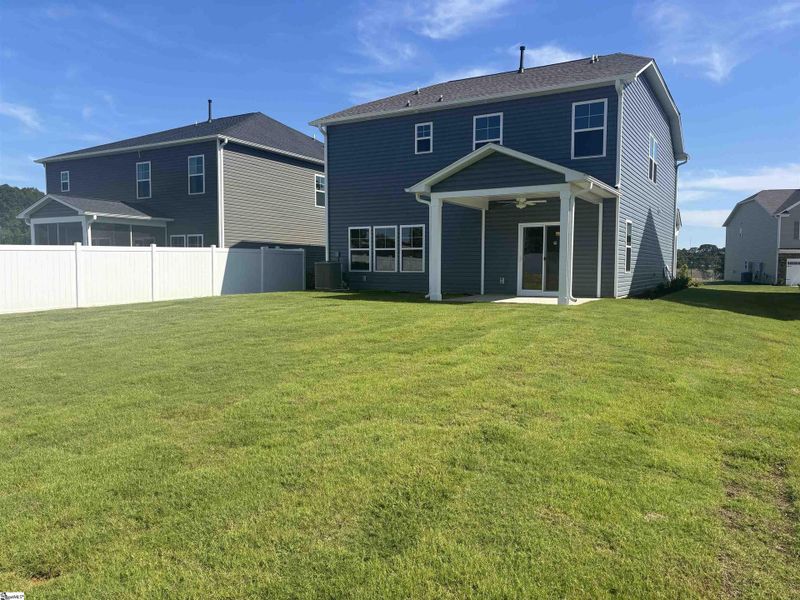 Front exterior of a new home in Halton Oaks, Spartanburg, SC, highlighting curb appeal (Image 2).