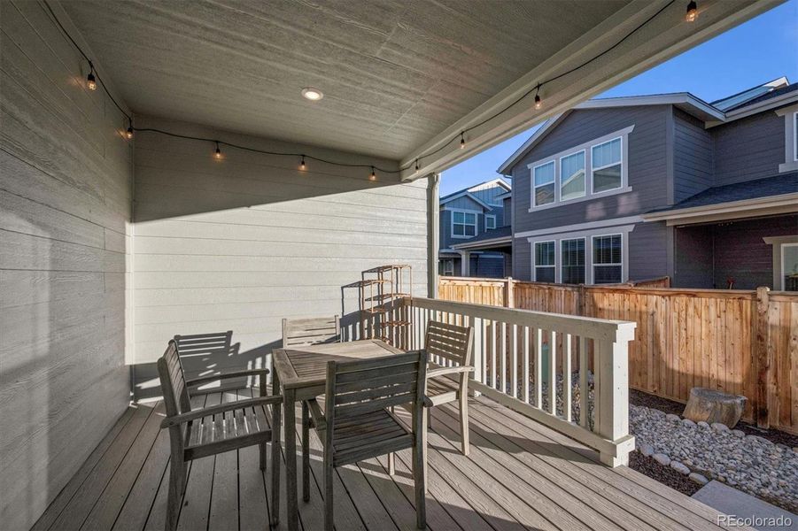 Exterior details and patio area of a home in Parkdale: Paired Homes, Erie (Image 4).