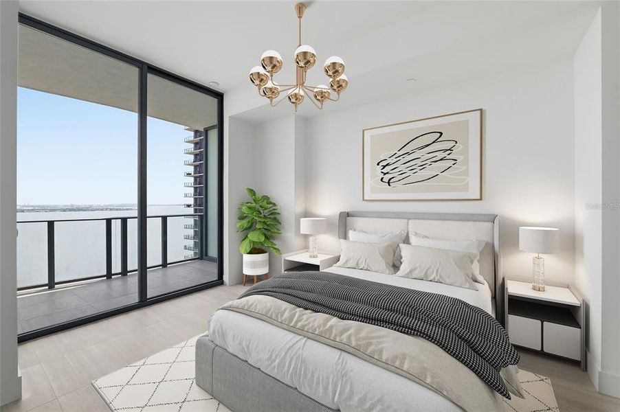 Furnished interior view inside a new home in , Tampa (Image 11).
