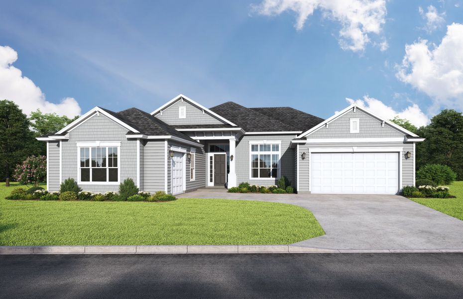 Representative exterior photo of a completed home built from the Sylvan by SEDA New Homes in Edwards Creek Estates, Jacksonville, FL (Image 4).