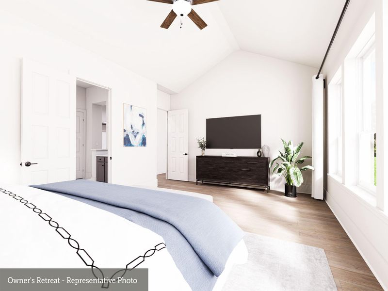 EXAMPLE PHOTO: Spacious Master suite allows ample room for a sitting area if desired! EXAMPLE PHOTO: Spacious Master suite allows ample room for a sitting area if desired!