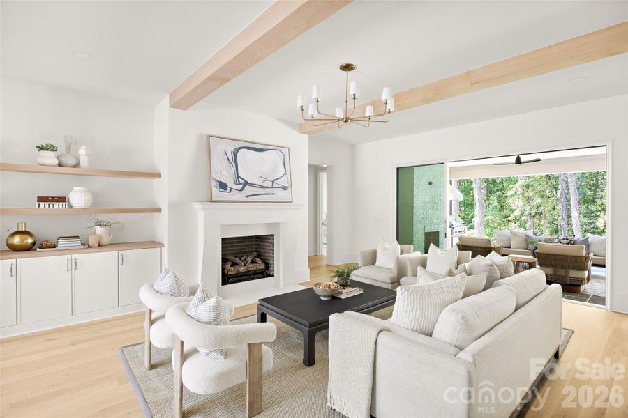 Furnished interior view inside a new home in , Charlotte (Image 8).