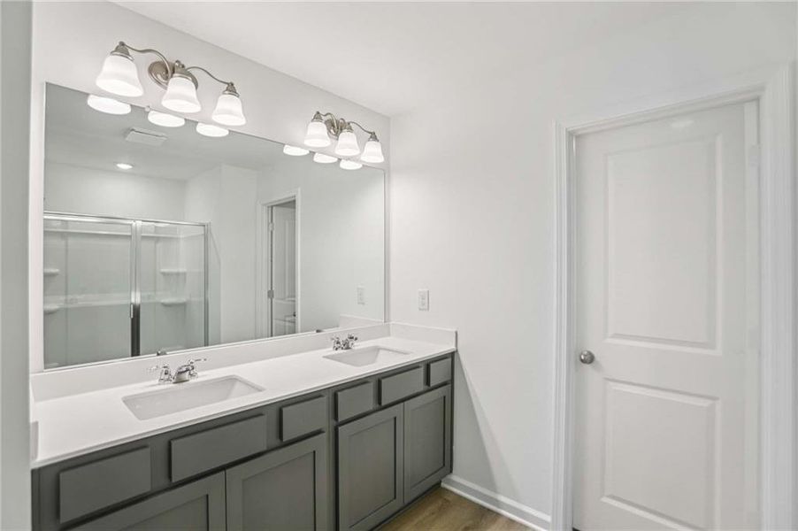 Furnished interior view inside a new home in The Pointe at Heron Bay, Locust Grove (Image 7).