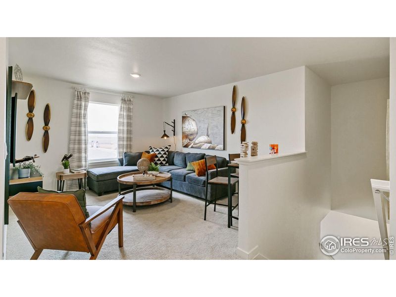 Furnished interior view inside a new home in Westgate, Greeley (Image 17). Furnished interior view inside a new home in Westgate, Greeley (Image 17).